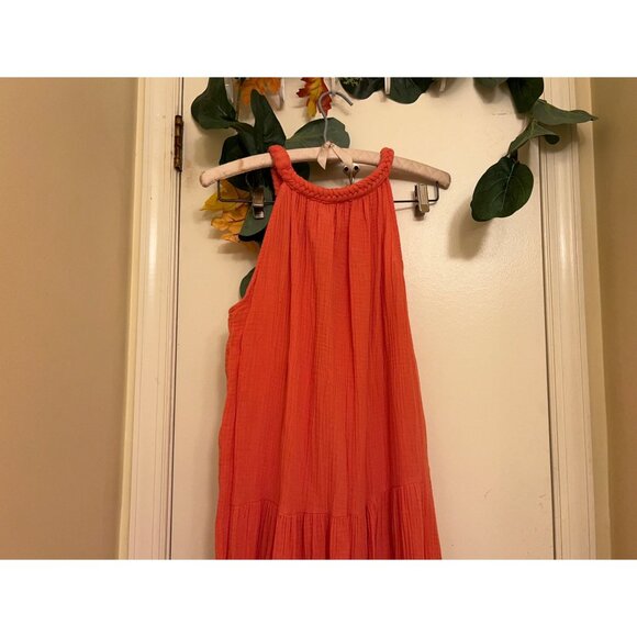 King Universal Women’s Sleeveless Cottage Core Beachy Orange Small - Picture 10 of 16